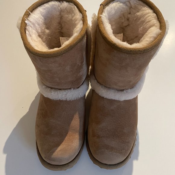 Ugg - Girls K Hadley II Boot - Chestnut - US 4 - Worn and waterproofed - Picture 2 of 5